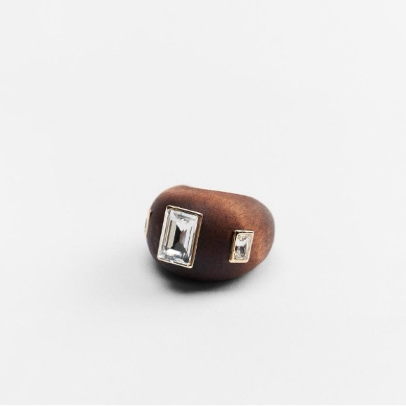 Zara wooden statement rings - Picture 3 of 12